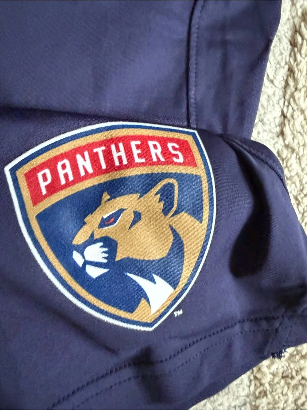 Under Armour youth XL Navy Athletic Panthers Logo Shorts